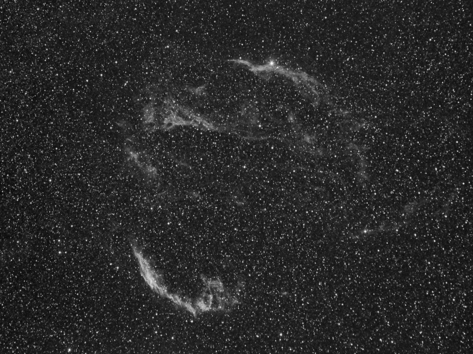 Nébuleuse du voile dans le Cygne à la CCD Voile_ha_2