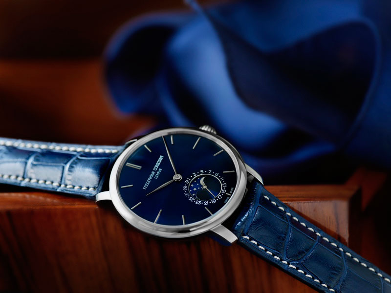 Montre automatique trois aiguille cadran bleu Frederique_Constant_Slimline_Moonphase_Manufacture-FC-705N4S6