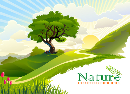 Nature (a list on topics) Green-of-Nature-elements-vector-01