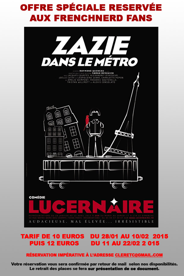 [2015.01.27] PROMO THEATRE POUR LES FANS FRENCHNERD Lucernaire-FRENCHNERDFANS