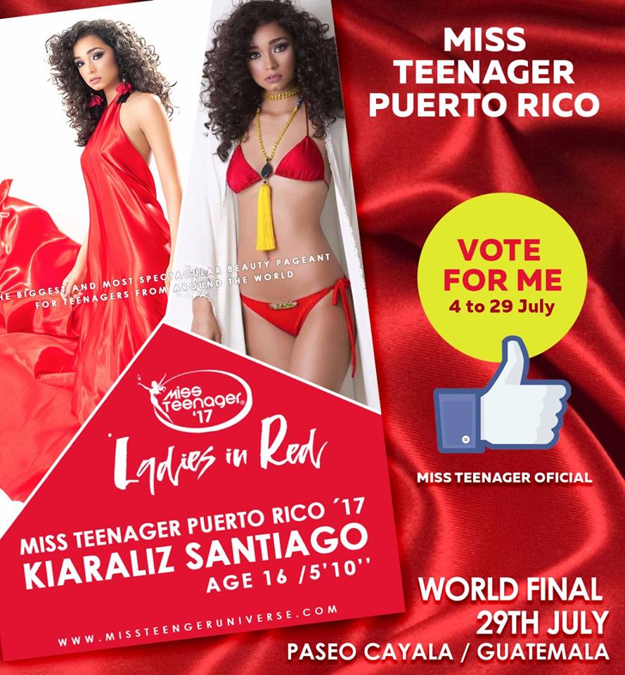 kiaraliz santiago, titulo de miss teenager continents 2017. Jxuytfeu