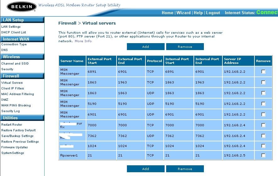 Modem Routeur Wifi Alternatif compatible ADSL2+ Virtual_server3_f5d7633