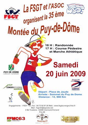 Montée du Puy-de-dôme - samedi 20 juin à 17h00 Affstjean2009