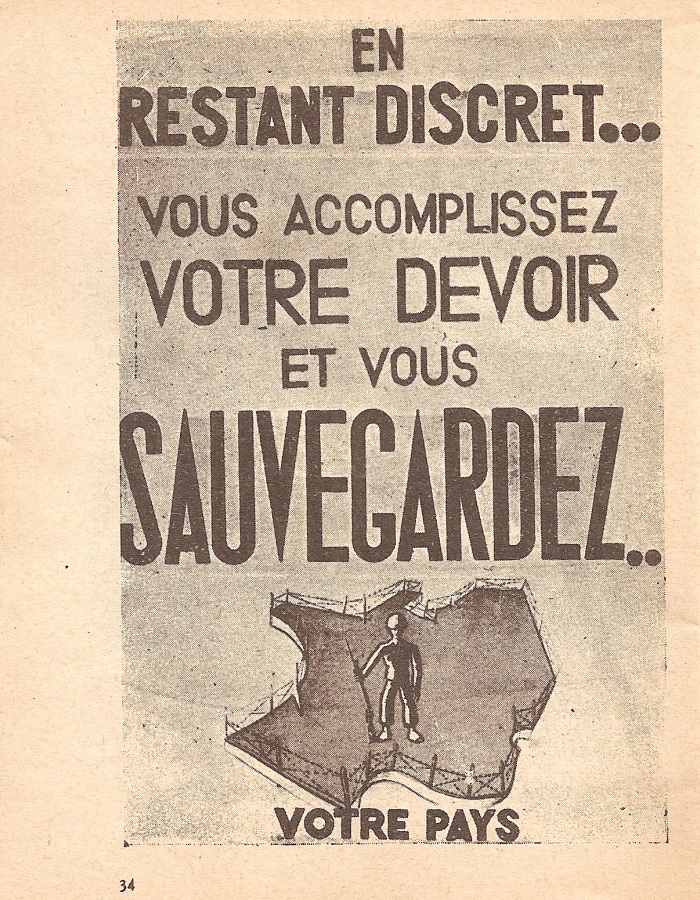 Paris 1952 - Mémento "La Conservation du Secret" Secret34