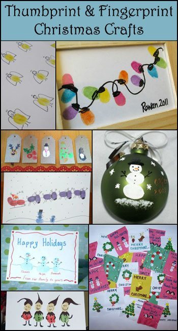 Com as mãos e com os pés - III Thumbprint-amp-fingerprint-christmas-crafts