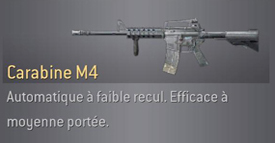 arme du jeux M4