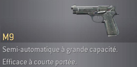 arme du jeux M9