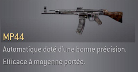 arme du jeux MP44