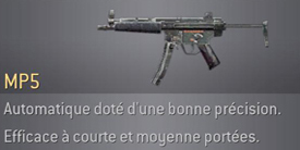 arme du jeux MP5