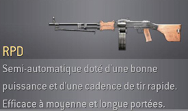 arme du jeux RPD