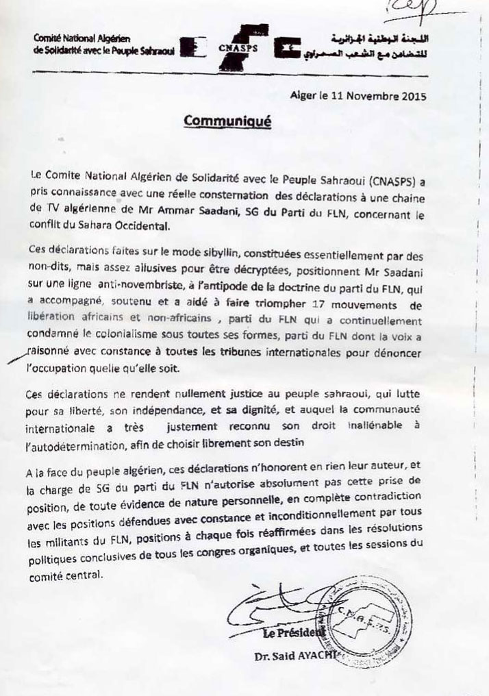 Actualités du Sahara Marocain - Page 35 Cnaps