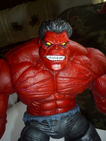 CUSTOM RED HULK marvel icons S5034121