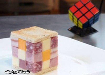 اغرب عشرة ساندويتشات في العالم 2.-Rubiks-Cube-Sandwich-e1351780661772