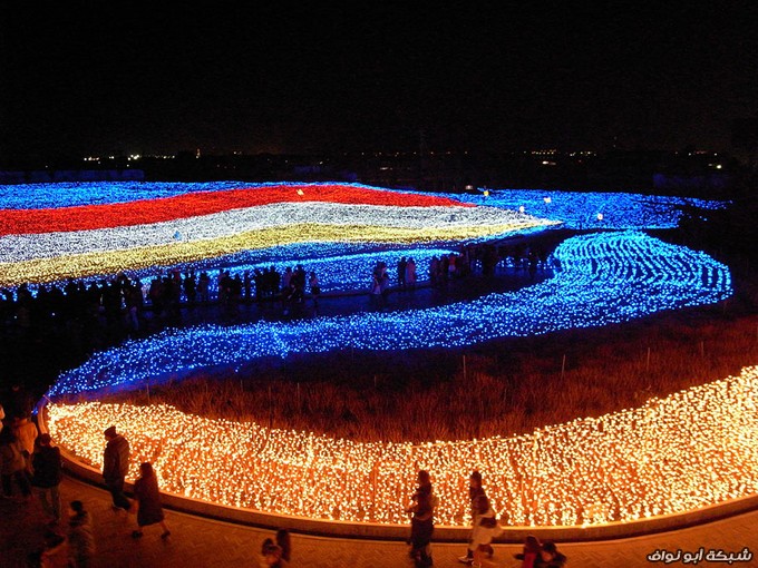 صور- نفق الأضواء السحرية . Winter-light-festival-nabano-no-sato-japan-7