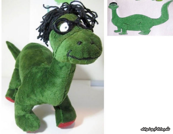 بين الواقع و الخيال | دمى بتصميم ~ الاطفال~  Childrens_drawings_become_stuffed_toys_640_06