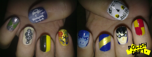 لأحلى صبايا الرسم بالمناكير .. عن جد روووع Harry_Potter_nails