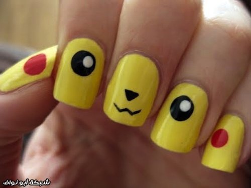 لأحلى صبايا الرسم بالمناكير .. عن جد روووع Pokemon_nails