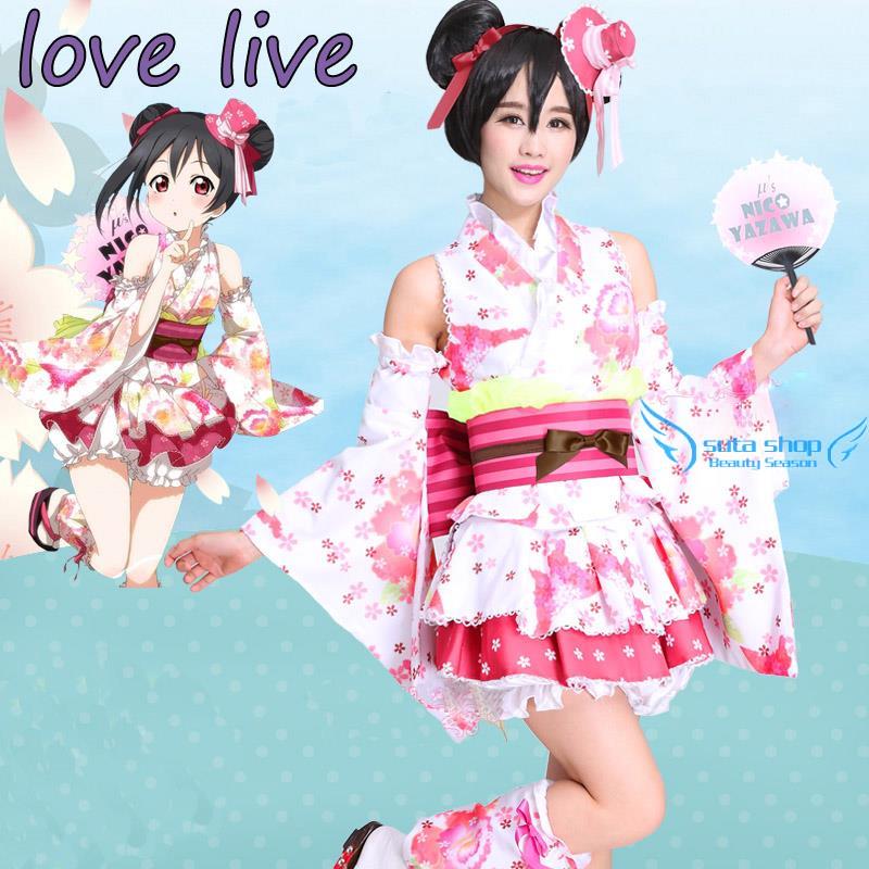 كوسبلاي نيكو من لوف لايف , جماال Japanese-Anime-Love-Live-Yazawa-Nico-Uniform-Cosplay-font-b-Costume-b-font-Bathrobe-font-b