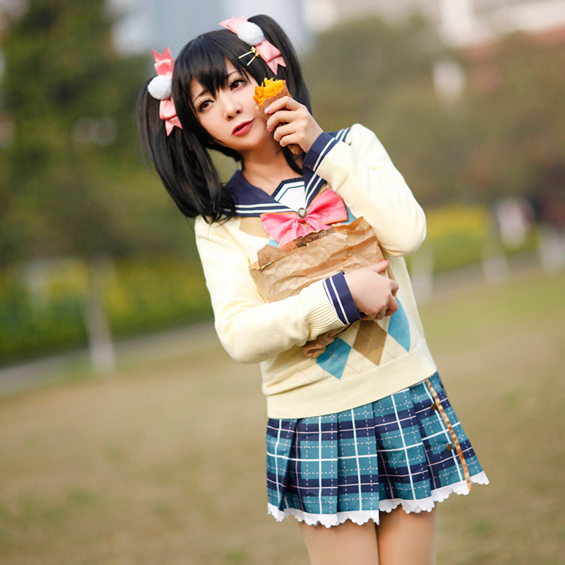 كوسبلاي نيكو من لوف لايف , جماال Yazawa-Niko-Cosplay-Love-Live-Lovelive-School-Idol-Project-Nico-Constellation-Unawakened-Costume-Sweater-Blouse-Skirt