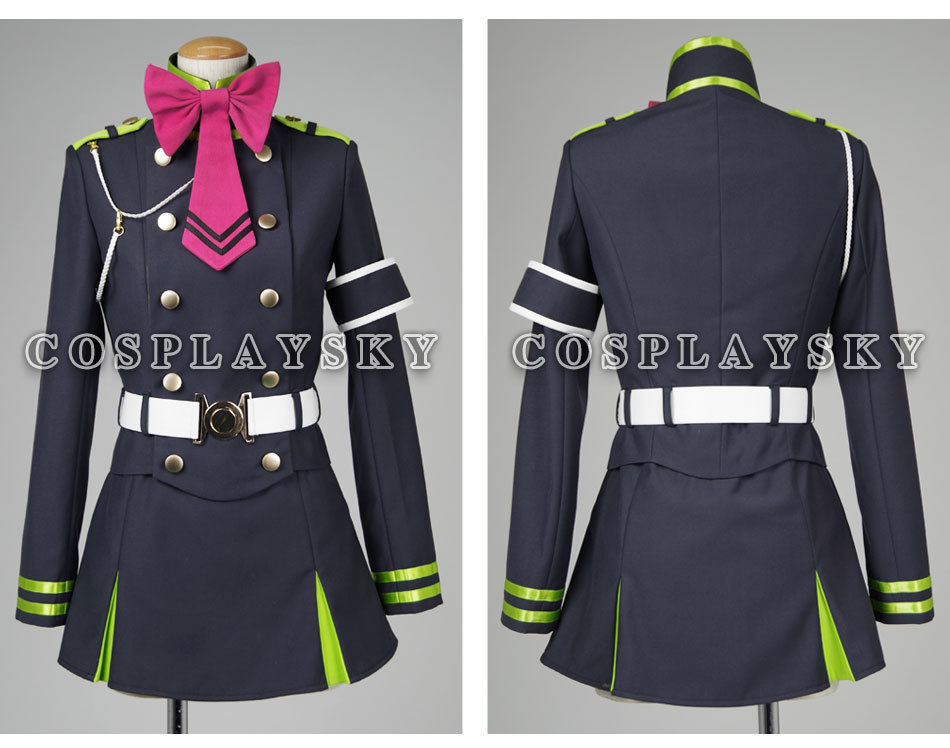 Cosplays de Owari no seraph Seraph-of-the-End-Owari-no-Serafu-Shinoa-Hiragi-Outfit-Uniform-Dress-Cosplay-Costume