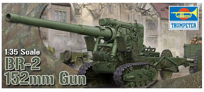 New Trumpeter komintern Trumpeter-model-02338-1-35-Soviet-Br-2-152mm-Gun-M1935-plastic-model-kit