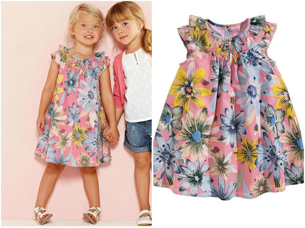 ازياء بنوتات Baby-dress-bohemian-style-girls-dress-cotton-2015-summer-flower-child-clothing-girl-print-princess-dress