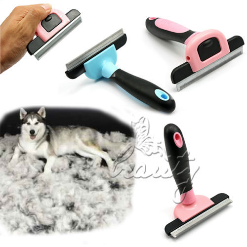 Cepillo para stripping (furminator) Pet-Grooming-Soft-Handle-Cat-Dog-Brush-deshedding-fur-font-b-stripping-b-font-Hair-font