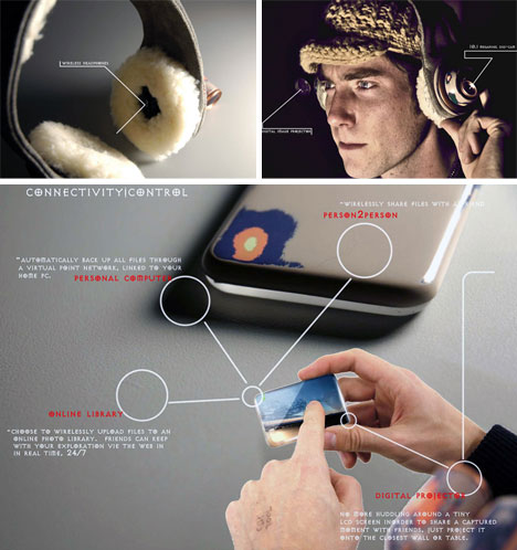 Look + Listen: Exhibitionist Headphones Record Life Camera-projector-headphones