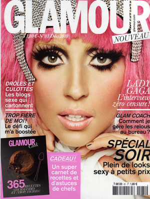 Lady Gaga en couverture de Glamour Normal_GV01