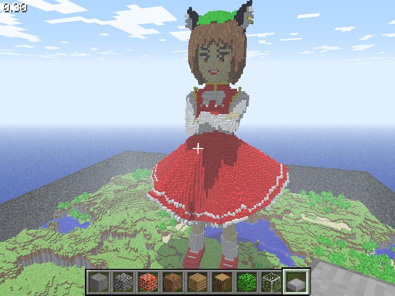 Touhou Minecraft puro awesome O.O 6184%20-%20chen%20minecraft%20touhou