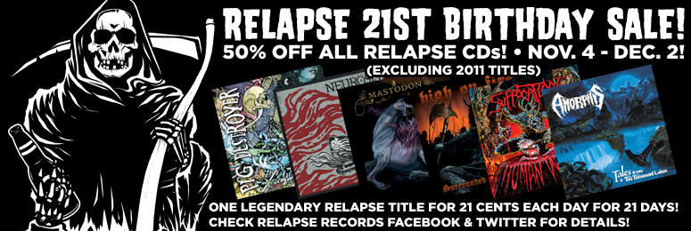 Relapse CD's a 21 centavos! Pic01