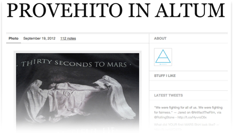 OFFICIAL THIRTY SECONDS TO MARS TUMBLR