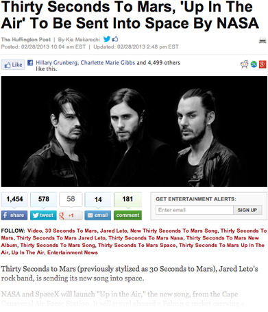 MARS in the Huffington Post