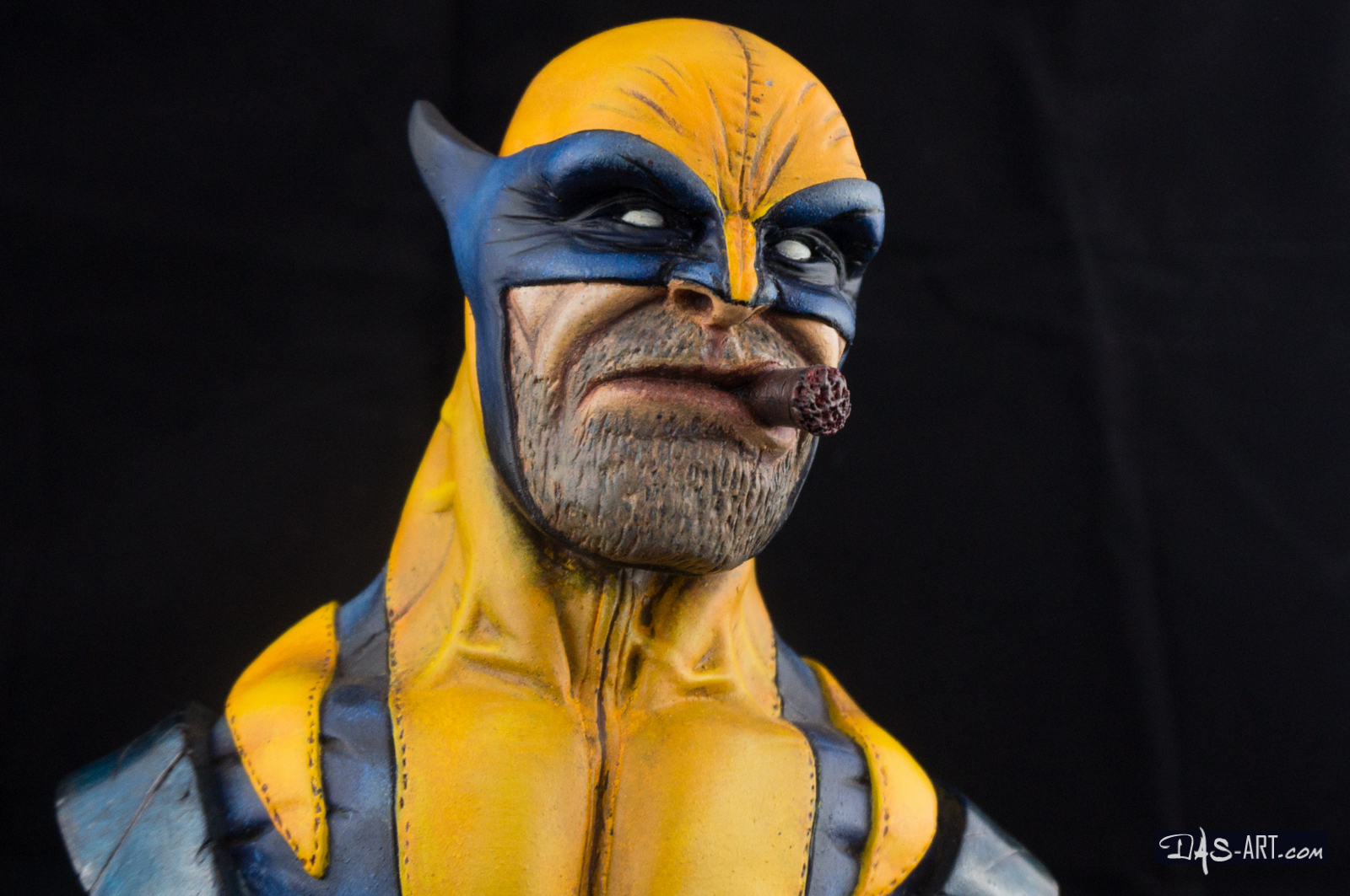 01 - Wolverine "Humerto Ramos style" bust 20160209-Wolverine-Humberto-Ramos-style-bust-sculpted_by_Mat_Scrivens-painted_by_Das-009