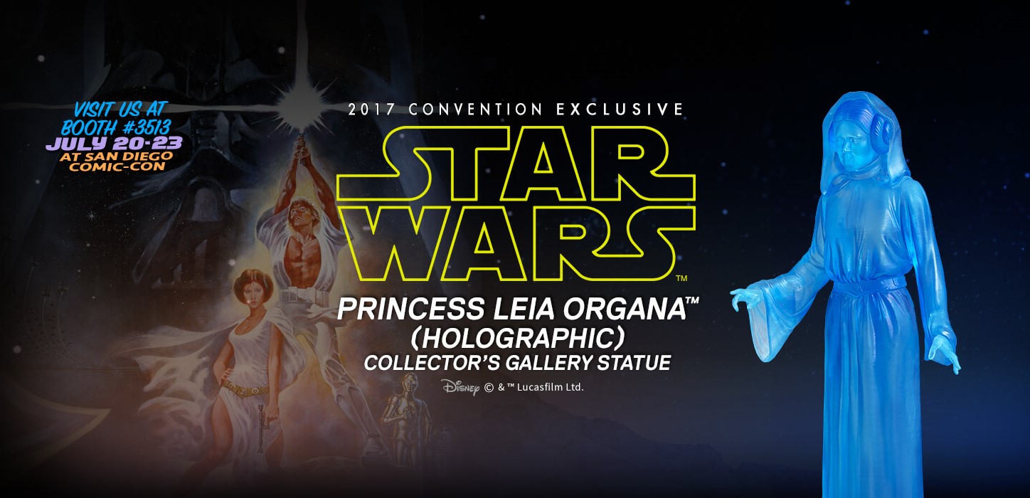 PRINCESS LEIA (HOLOGRAPHIC) COLLECTORS GALLERY SDCC 2017 EXCLU Leia-holographic_01