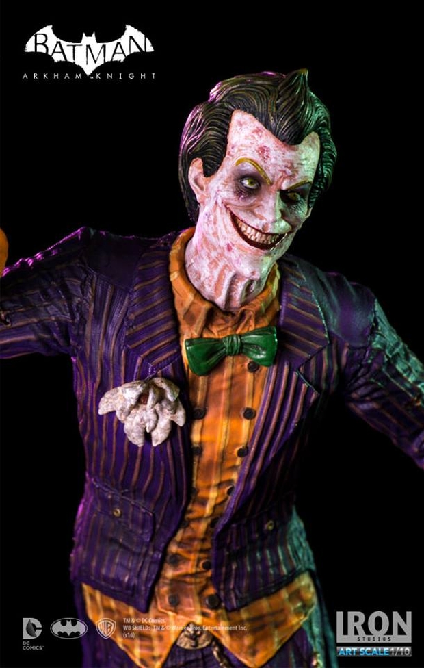 IRON STUDIOS: BATMAN ARKHAM KNIGHT JOKER art scale 1/10 Iron-studios-arkham-joker-art-01