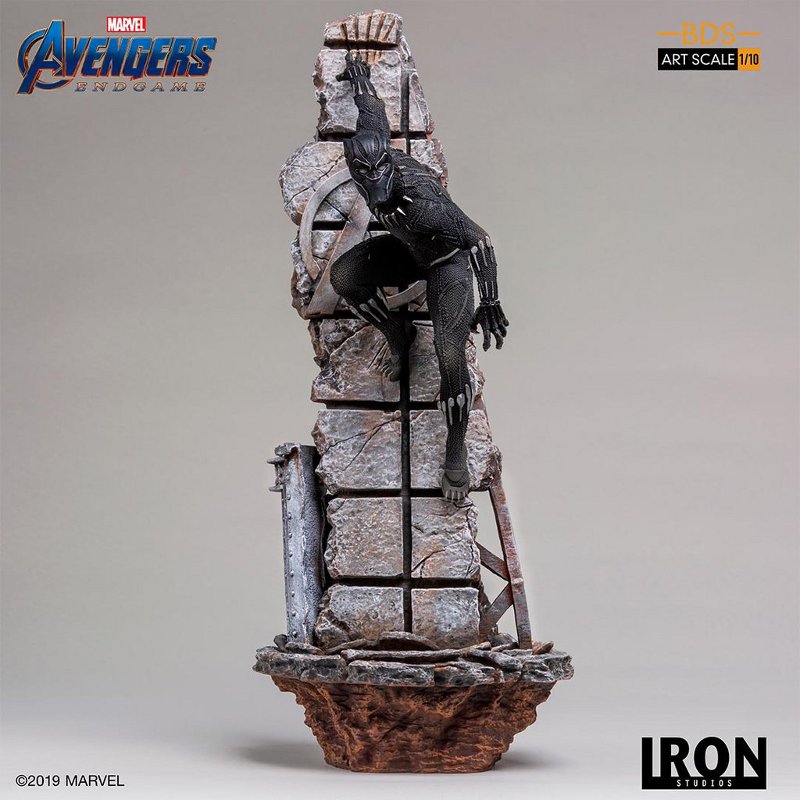 IRON STUDIOS : Avengers: Endgame – Black Panther Battle Diorama Statue Black-Panther-Iron-Studios-006