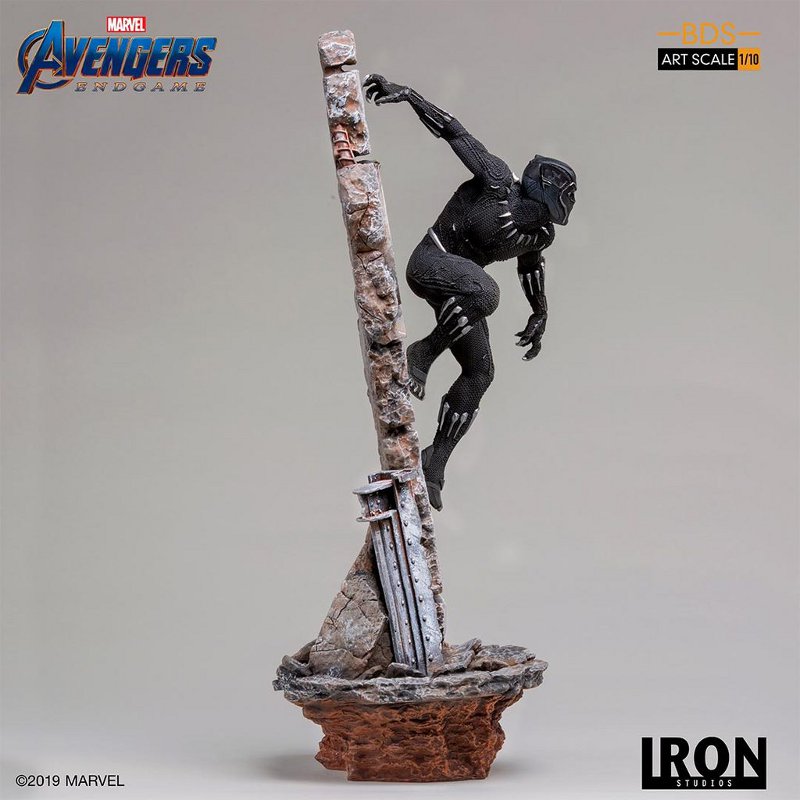 IRON STUDIOS : Avengers: Endgame – Black Panther Battle Diorama Statue Black-Panther-Iron-Studios-007