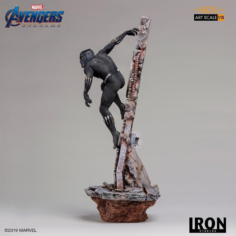 IRON STUDIOS : Avengers: Endgame – Black Panther Battle Diorama Statue Black-Panther-Iron-Studios-009