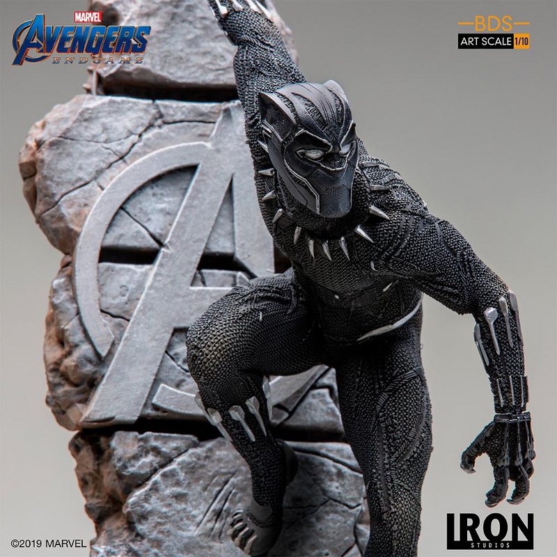 IRON STUDIOS : Avengers: Endgame – Black Panther Battle Diorama Statue Black-Panther-Iron-Studios-010