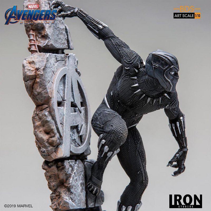 IRON STUDIOS : Avengers: Endgame – Black Panther Battle Diorama Statue Black-Panther-Iron-Studios-011