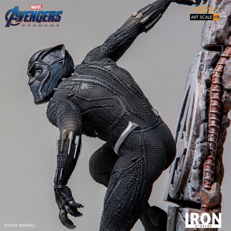 IRON STUDIOS : Avengers: Endgame – Black Panther Battle Diorama Statue Black-Panther-Iron-Studios-013