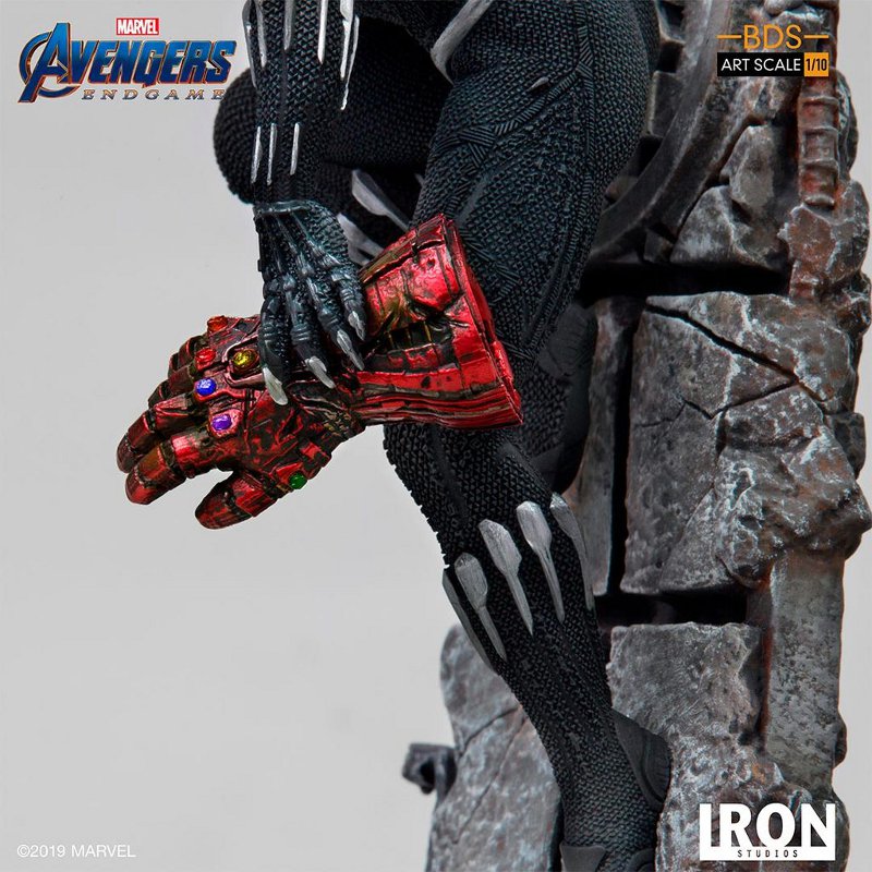 IRON STUDIOS : Avengers: Endgame – Black Panther Battle Diorama Statue Black-Panther-Iron-Studios-015