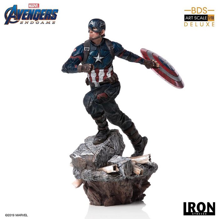 IRON STUDIOS : Avengers: Endgame – Captain America Battle Diorama Statue Endgame-BDS-Captain-America-Statue-001