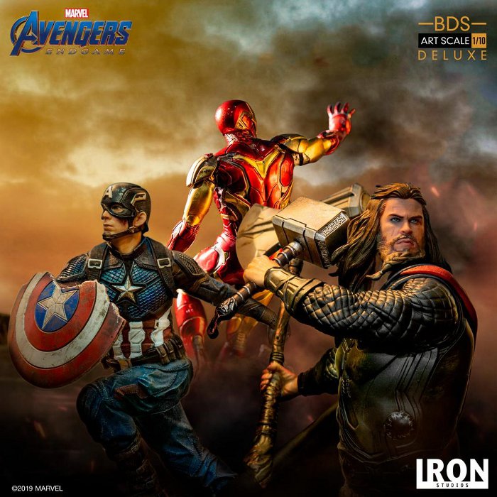 IRON STUDIOS : Avengers: Endgame – Captain America Battle Diorama Statue Endgame-BDS-Captain-America-Statue-004