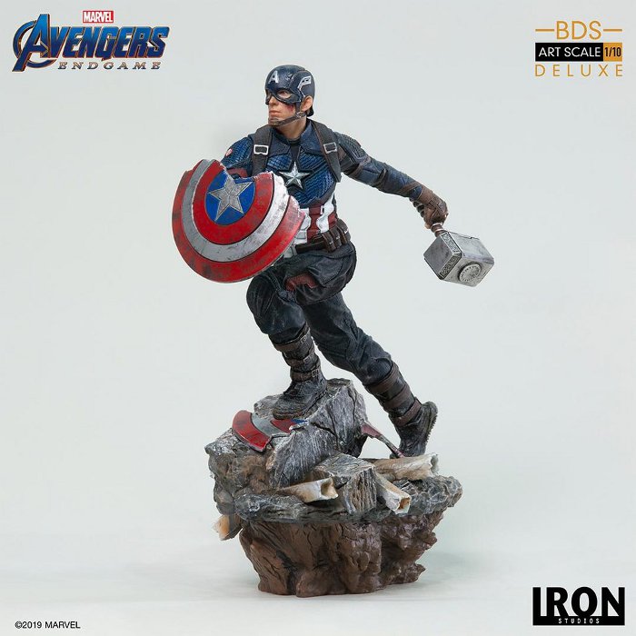 IRON STUDIOS : Avengers: Endgame – Captain America Battle Diorama Statue Endgame-BDS-Captain-America-Statue-007