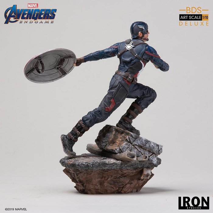 IRON STUDIOS : Avengers: Endgame – Captain America Battle Diorama Statue Endgame-BDS-Captain-America-Statue-013