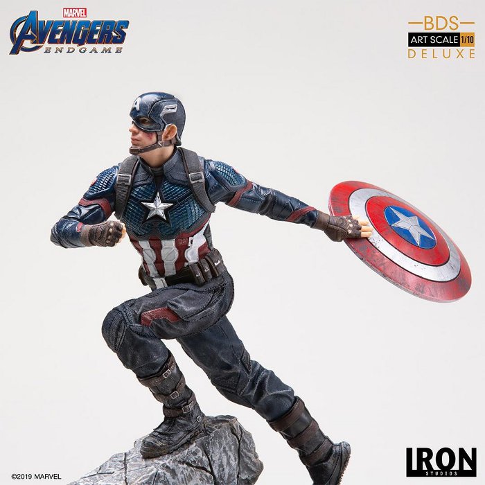 IRON STUDIOS : Avengers: Endgame – Captain America Battle Diorama Statue Endgame-BDS-Captain-America-Statue-014