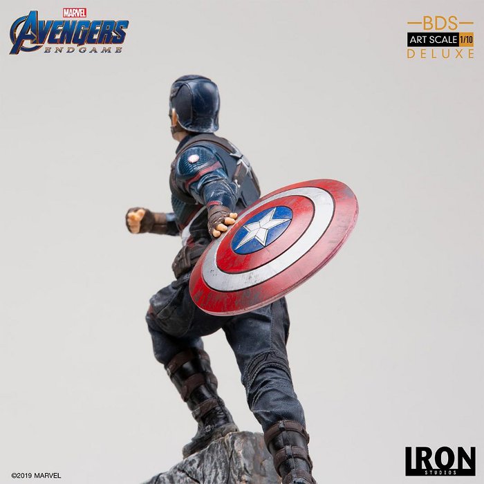 IRON STUDIOS : Avengers: Endgame – Captain America Battle Diorama Statue Endgame-BDS-Captain-America-Statue-016