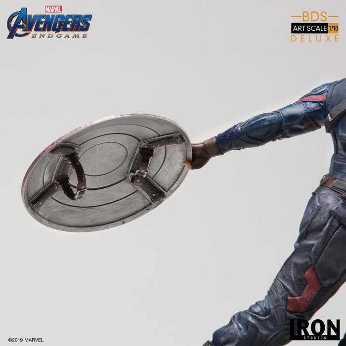 IRON STUDIOS : Avengers: Endgame – Captain America Battle Diorama Statue Endgame-BDS-Captain-America-Statue-017